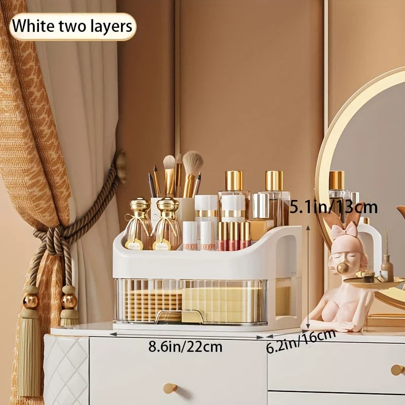 LuxeVault™ Large Capacity Makeup Organizer