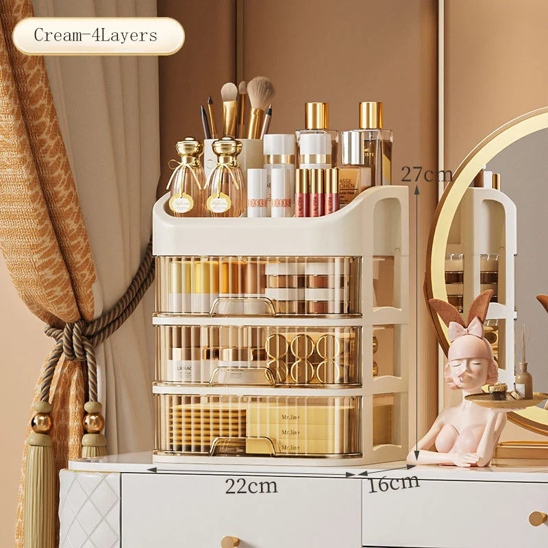 LuxeVault™ Large Capacity Makeup Organizer