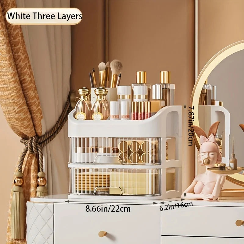LuxeVault™ Large Capacity Makeup Organizer