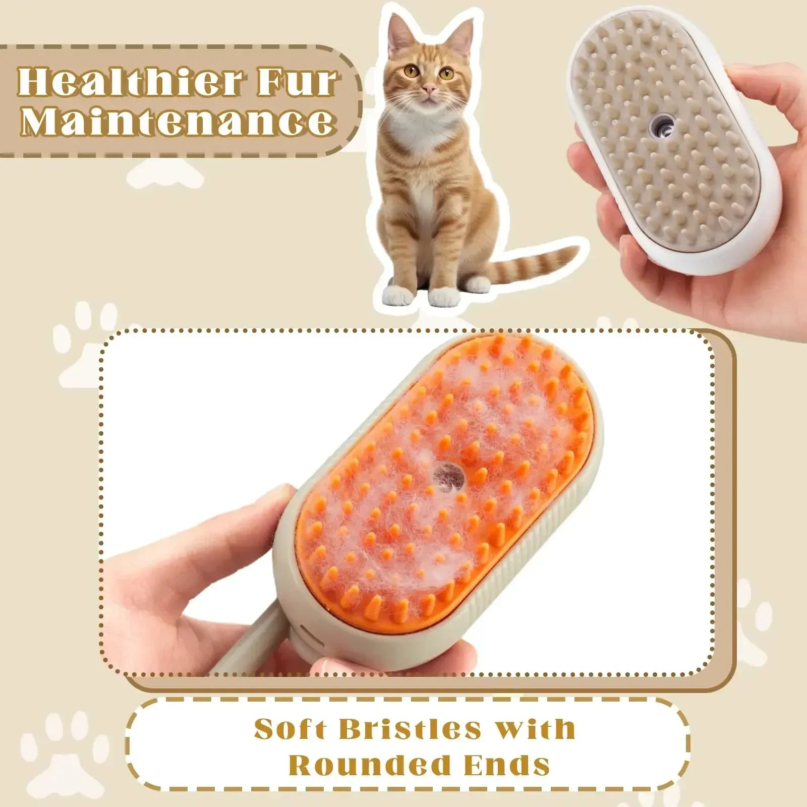 PawGlow™ Steam Brush