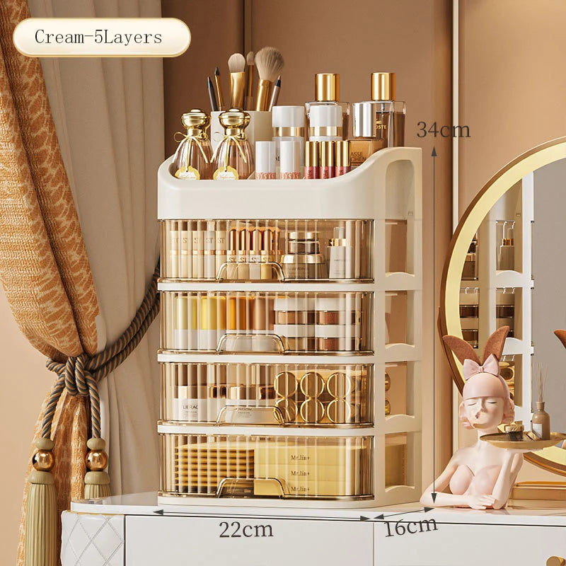 LuxeVault™ Large Capacity Makeup Organizer
