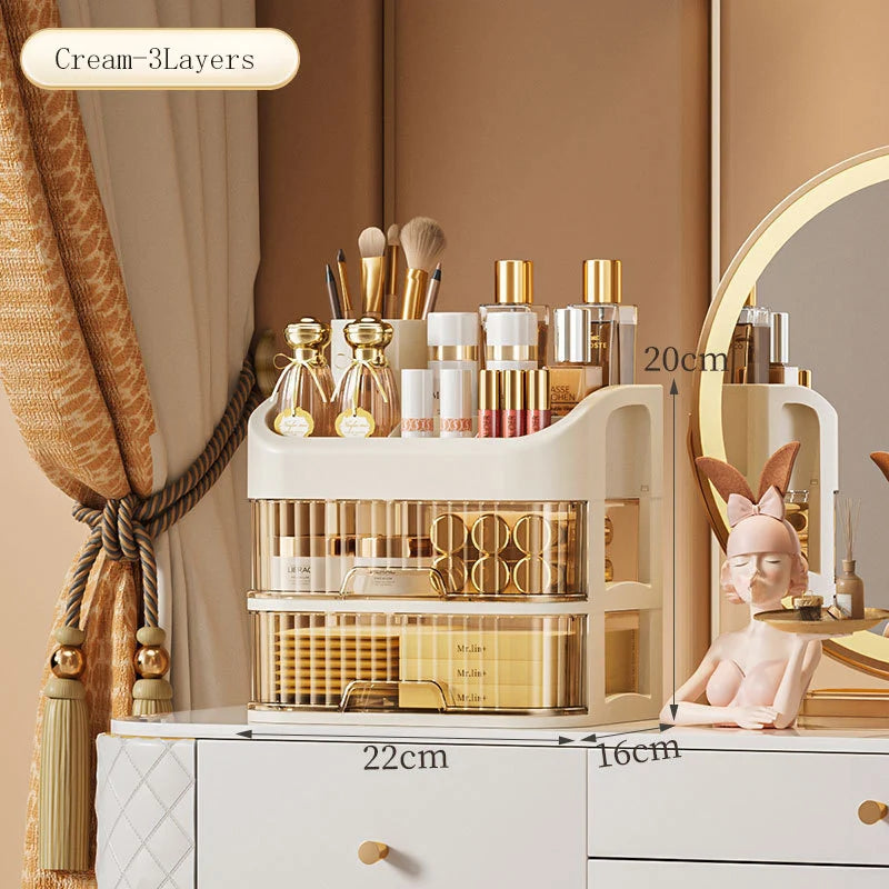 LuxeVault™ Large Capacity Makeup Organizer